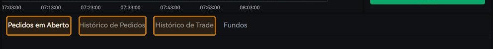 As três abas de baixo. A primeira é o que ainda está esperando; as outras duas são o que já aconteceu.